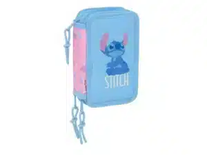 Triple Filled Pencil Case 37 Pieces Stitch “Bright”