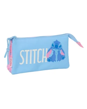 Disney Stitch Triple Compartment Pencilcase