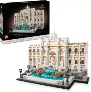 LEGO Architecture Trevi Fountain - Baroque Monument Model Kit with Palazzo Poli Facade & Minifigure Sculptures