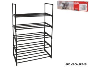 Metal Shoe Rack 5 Levels 60x30x89.5 Cm