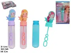 Blister Pack Of 3 Little Mermaid Bubble Tubs