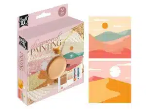 Diamond Painting Coaster Set, 2 Pcs, Square