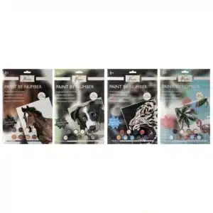 Paint By Number On Cardboard, 33.5x23.8cm