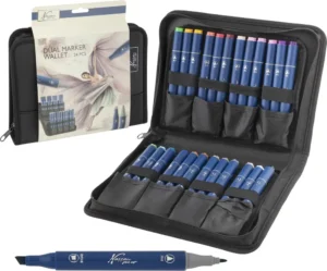 Nassau Set of 24 Round Dual Markers in Pouch