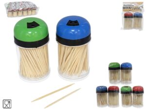 Toothpick Pack of 2 with Holder (200 Pcs )