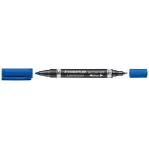 Staedtler Duo Permanent Marker Fine/Medium Blue