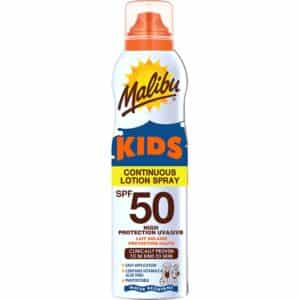 Malibu 175ml SPF 50 Kids Continuous Spray Sun Protection Lotion