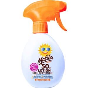 Malibu 300ml SPF 50 Sun Protection Lotion Kids Triger Spray