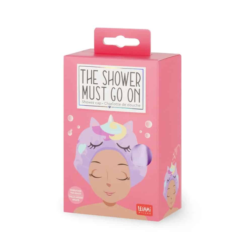 Legami Unicorn Shower Cap - The Shower Must Go On