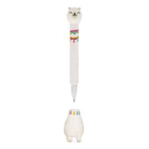 Legami Llama Ballpoint Pen with Base - Stand-Ink Ovation