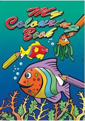 A4 Colouring Book Fish
