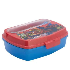 Spiderman Sandwich Box with Cutlery