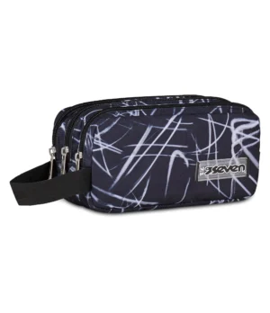 Seven® Freethink 3 Zipper Pencil Case – Pirate Black