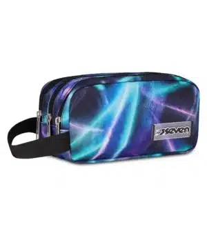 Seven® Freethink 3 Zipper Pencil Case - Royal Violet