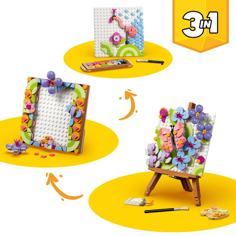 Lego Creator 31390 3-in-1 Floral Art Decor Painting - Image 4