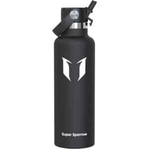 Super Sparrow FlipFlow™ Stainless Steel 750ml Bottle Black