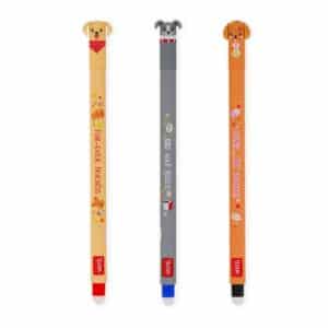 Legami Set of Three Erasable Pens - Fur-ever Friends
