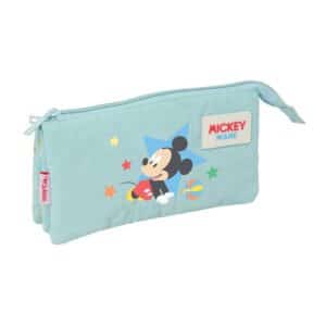 Triple Compartment Pencil Case Mickey Mouse