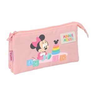 Triple Compartment Pencil Case Minnie Mouse