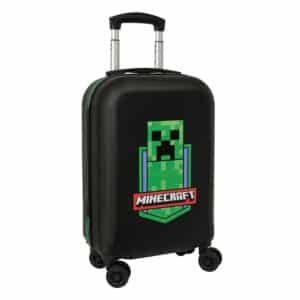 Minecraft Cabin Trolley with Wheels, 34.5 x 20 x 55 cm