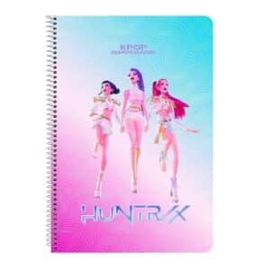 A4 Notebook 80 Sheets Hard Cover K-POP Demon Hunters
