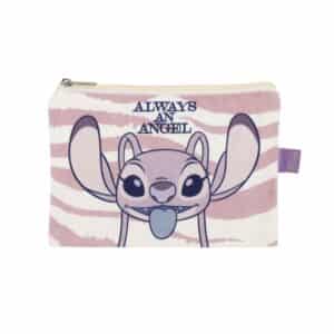 Disney Stitch Canvas Flat Zippered Toiletry Bag 22.5x16cm