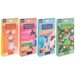Diamond Painting, 30x30cm, 4 Assorted