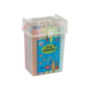 Dual Markers 24 Pcs In Transparent Box