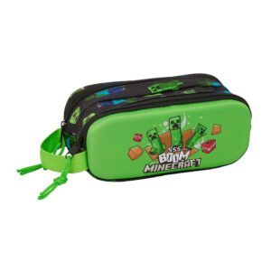 Minecraft 3D Double Compartment Pencilcase
