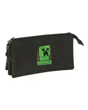Triple Compartment Pencil Case Minecraft