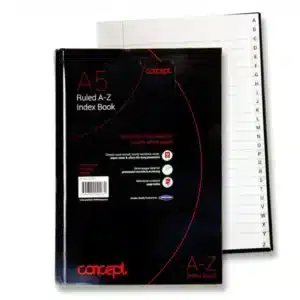 A5 Index Book Hard Back