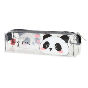 Legami Panda Soft Transparent Pencil Case
