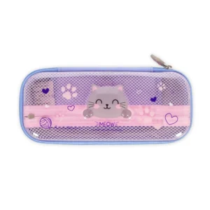 Legami Kitty Rigid Transparent Pencil Case - WonderWow