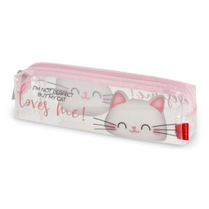 Legami Pencil Case Transparent Kitty
