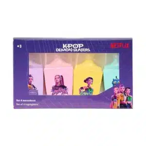Set Of 4 Fluorescent Markers K-Pop Demo