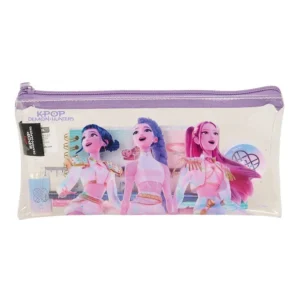 K-Pop Demon Hunters Transparent Pencil Case With Stationery