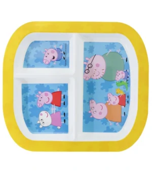 Rectangular Sectioned Plate Peppa Pig