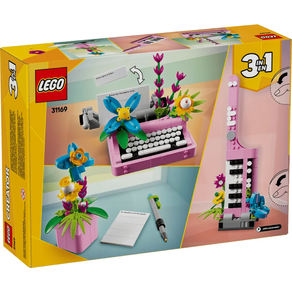 Lego Creator 31169 3-in1 Typewriter With Flowers - Image 4