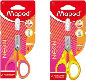 Maped Essentials Scissors 13cm Pulse Soft Neon