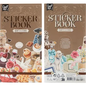 Stickerbook With Foil, 2 Assorted 20 Sheets