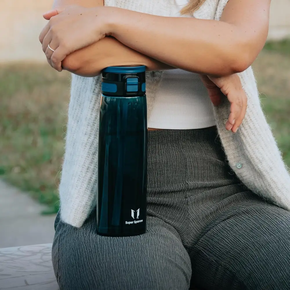 Super Sparrow Tritan Touch Sip Bottle 1000ml Mid Blue - Image 3