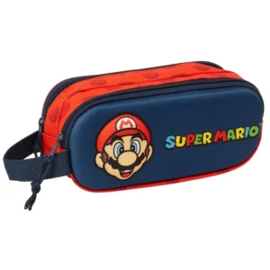 3d Double Pencil Case Super Mario