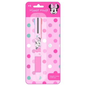 4-color Retractable Pen Set Minnie Mouse