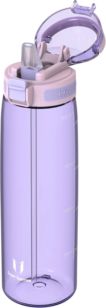 Super Sparrow Tritan Touch Sip Bottle 1000ml Purple - Image 4