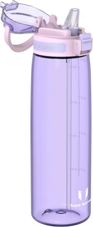 Super Sparrow Tritan Touch Sip Bottle 1000ml Purple