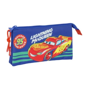 Triple Compartment Pencil Case Disney Cars