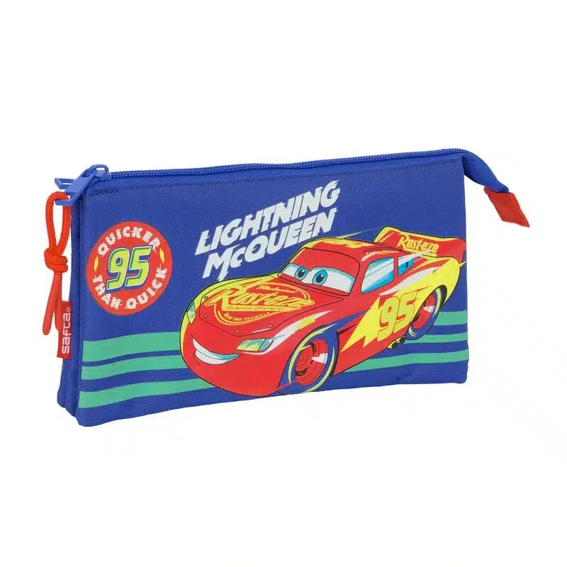 Triple Compartment Pencil Case Disney Cars