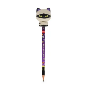Legami Halloween Squeezies Pencil With Squishy - Mummy Cat "Nine Lives Later"