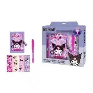 Kuromi Set Secret Diary + Pen + Stickers