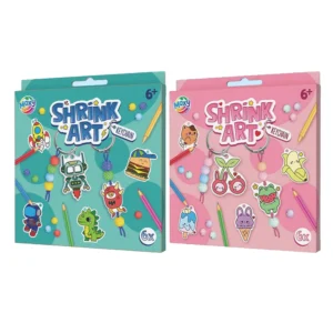 Moxy Shrink Art Keychain Set, 6 Pieces